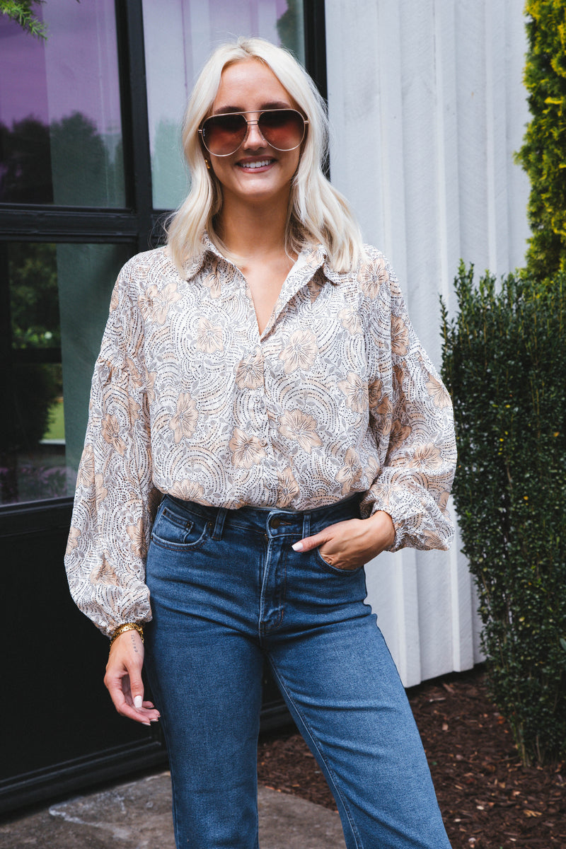 Golden Girl Bodysuit, Cream | Sadie & Sage