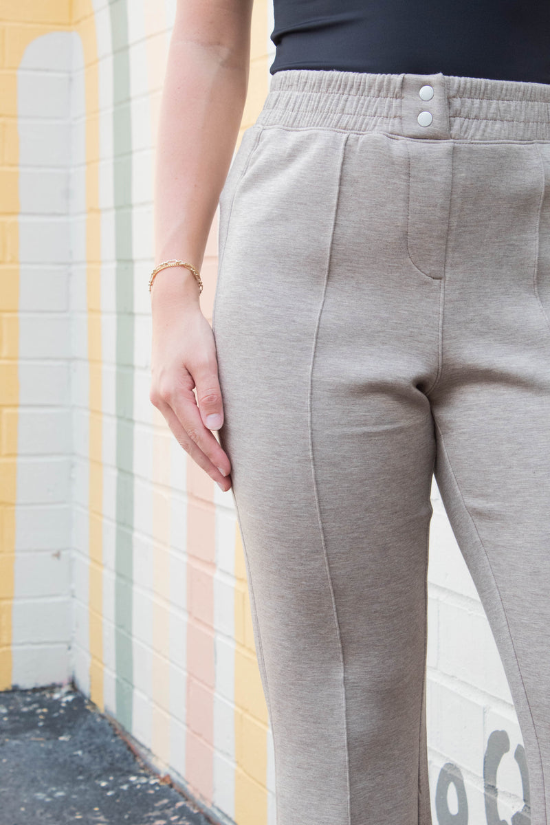 Brushed Airessentials Flare Pant, Birch Heather | SPANX