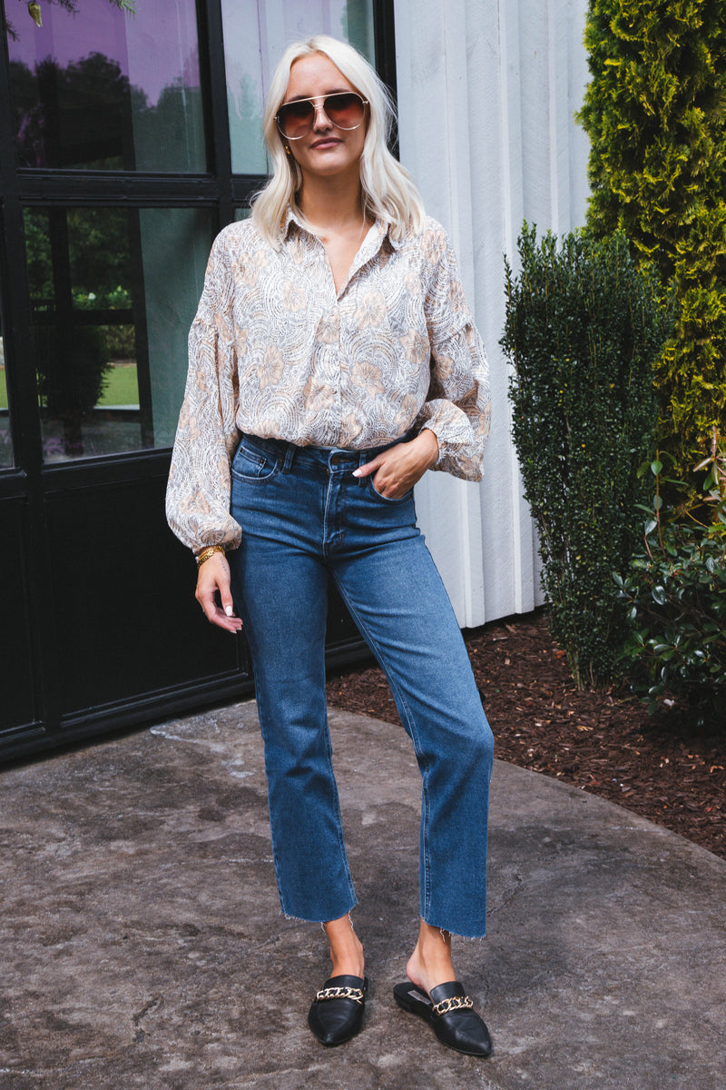 Golden Girl Bodysuit, Cream | Sadie & Sage