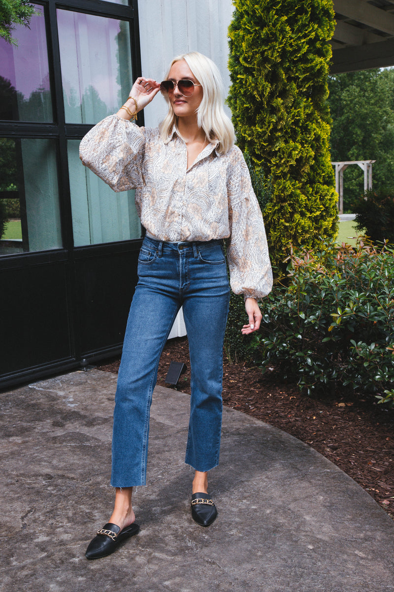 Golden Girl Bodysuit, Cream | Sadie & Sage