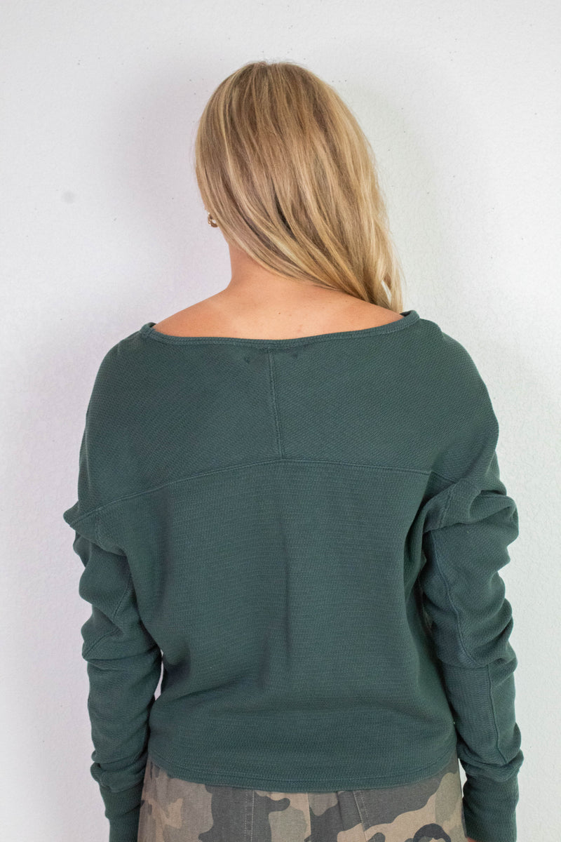 Jess Boat Neck Top, Seamoss | Free People