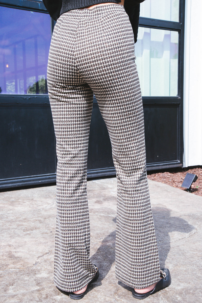 Filmore Flare Pant Mini Houndstooth, Vanilla Houndstooth| Sanctuary