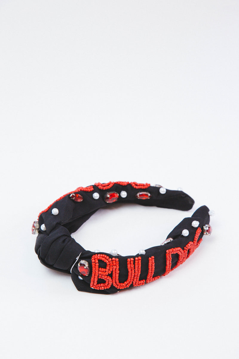 UGA Gameday Beaded Headband, Black