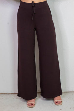 Airessentials Wide Leg Pant, Truffle Brown | SPANX
