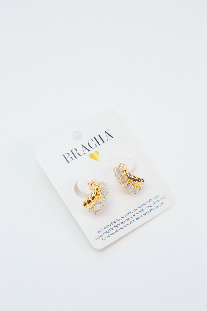 Reina Hoops, Gold | BRACHA