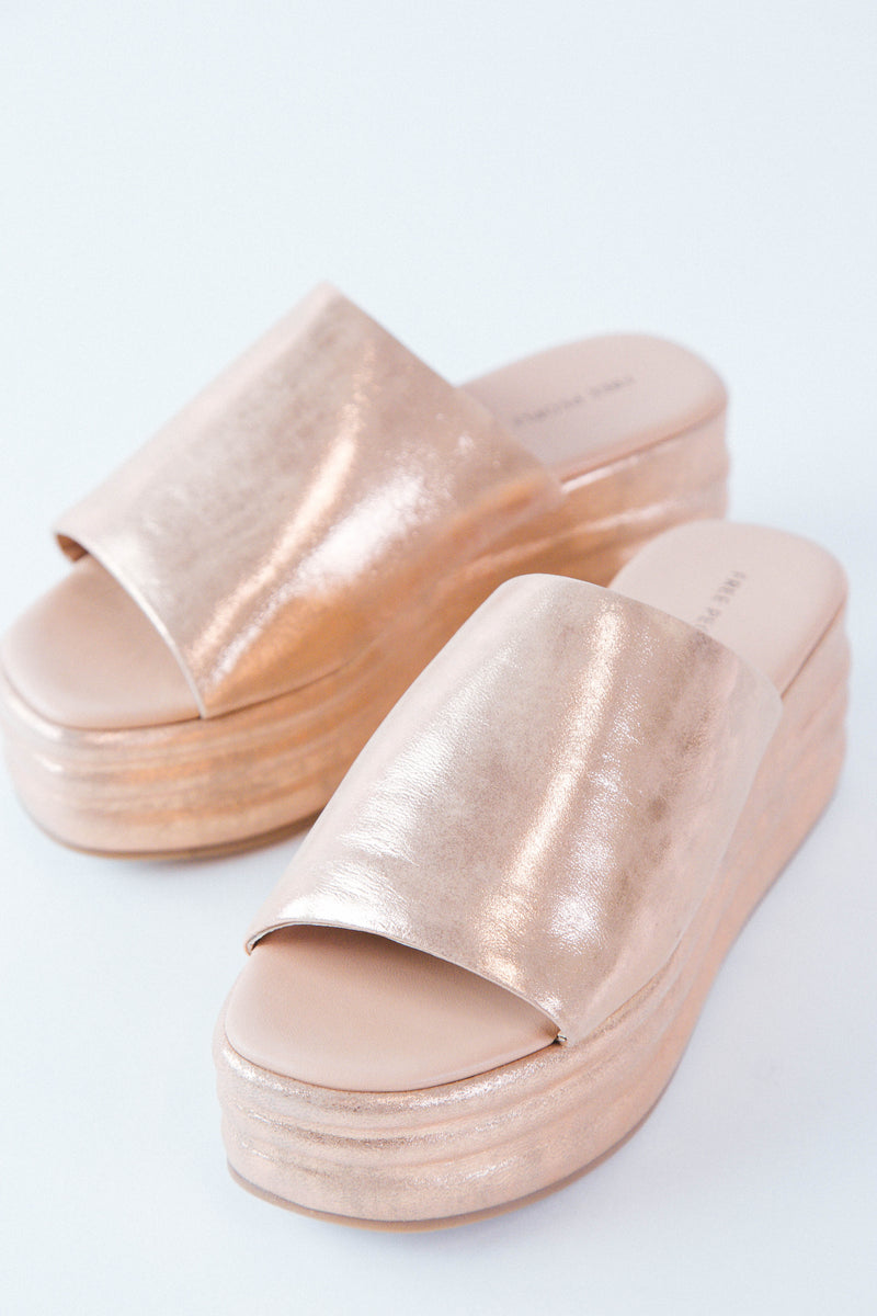 Harbor Platform Sandal, Rose Gold | Free People