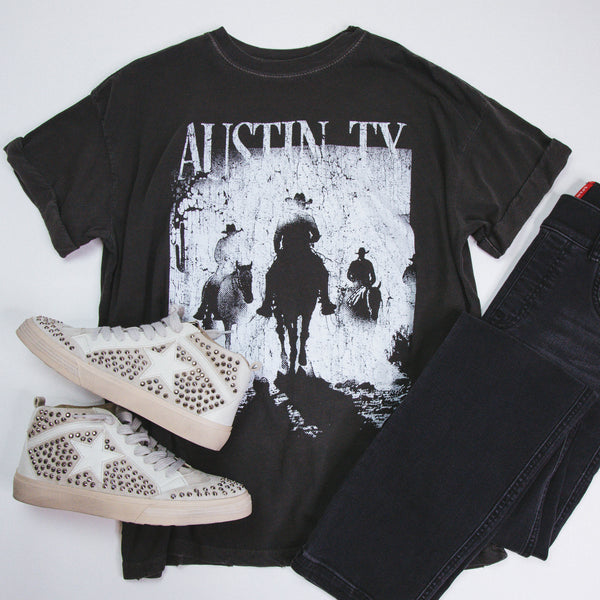 Austin Texas Tee, Vintage Black | Girl Dangerous