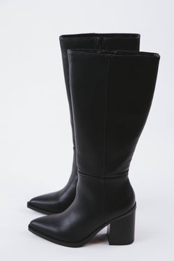 Vapor Tall Dress Boot, Black PU