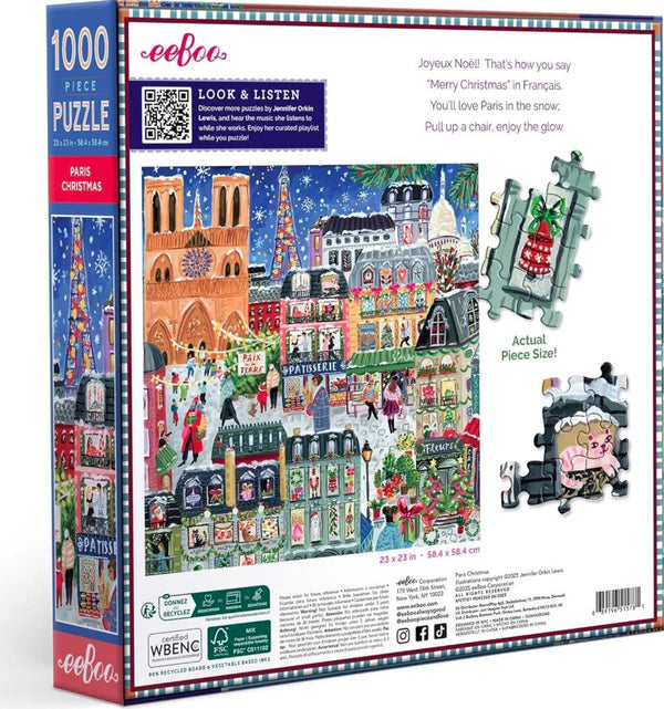 Paris Christmas 1000 Piece Puzzle