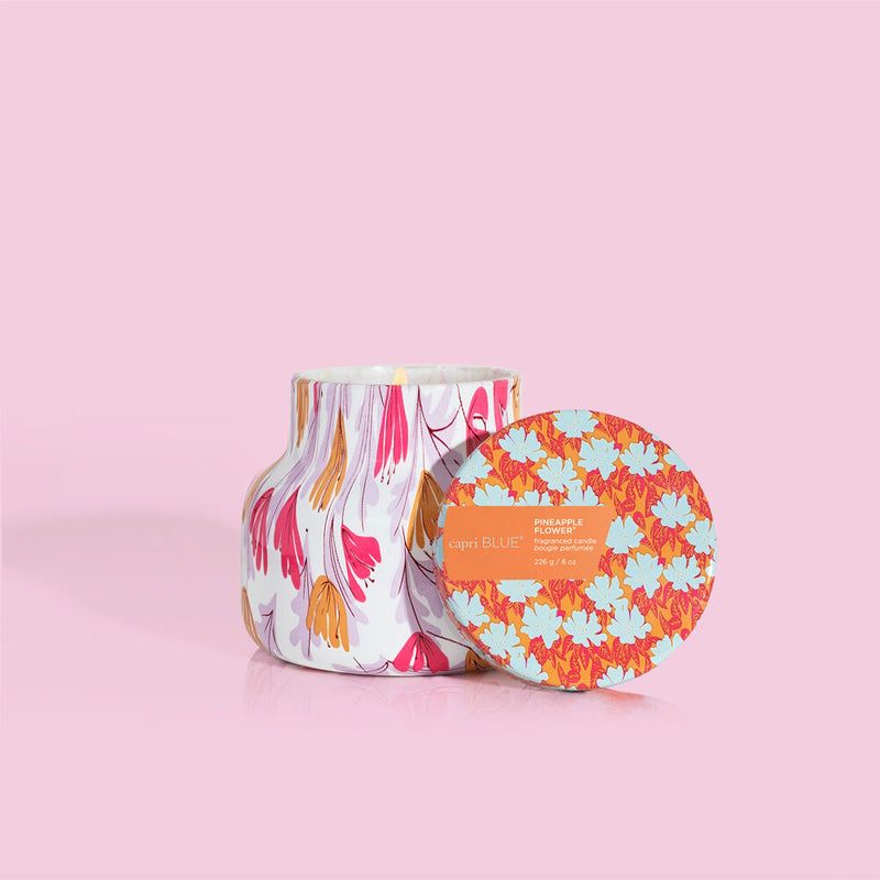 8oz Pattern Play Petite Jar, Pineapple Flower | Capri Blue