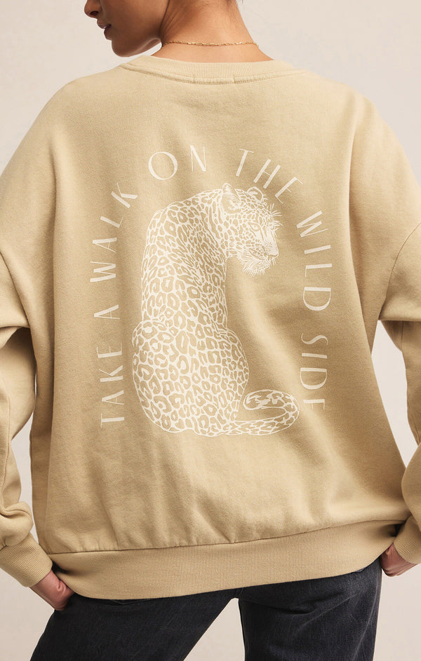 Wild Side Sweatshirt, Washed Gold | Z Supply