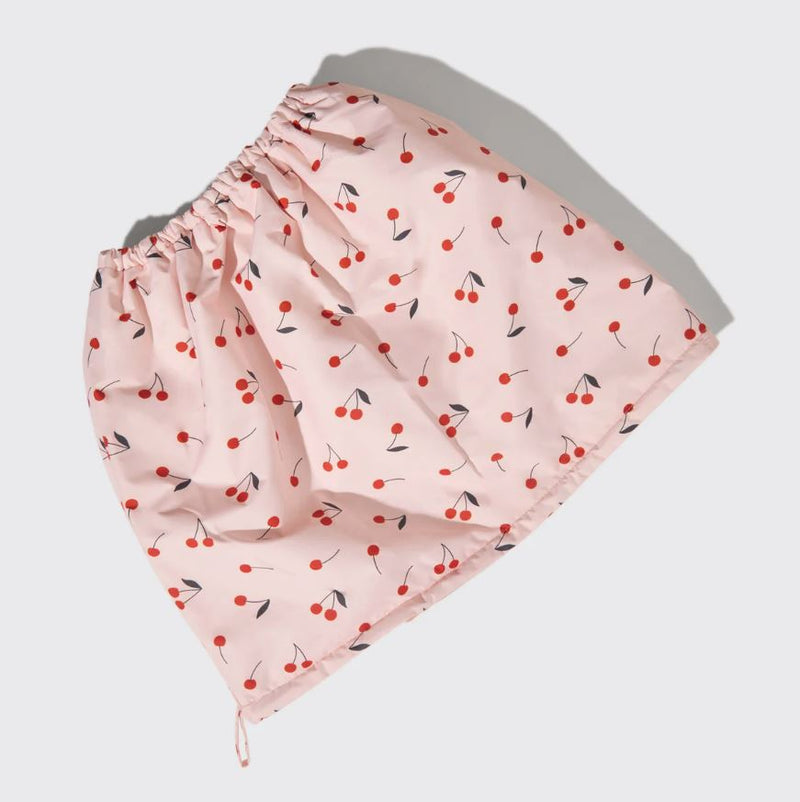 Satin-Lined Flexi Shower Cap, Cherry Print | Kitsch