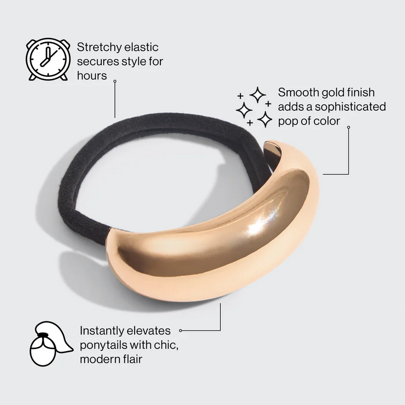 Small Metal Cloud Cuff, Gold | Kitsch