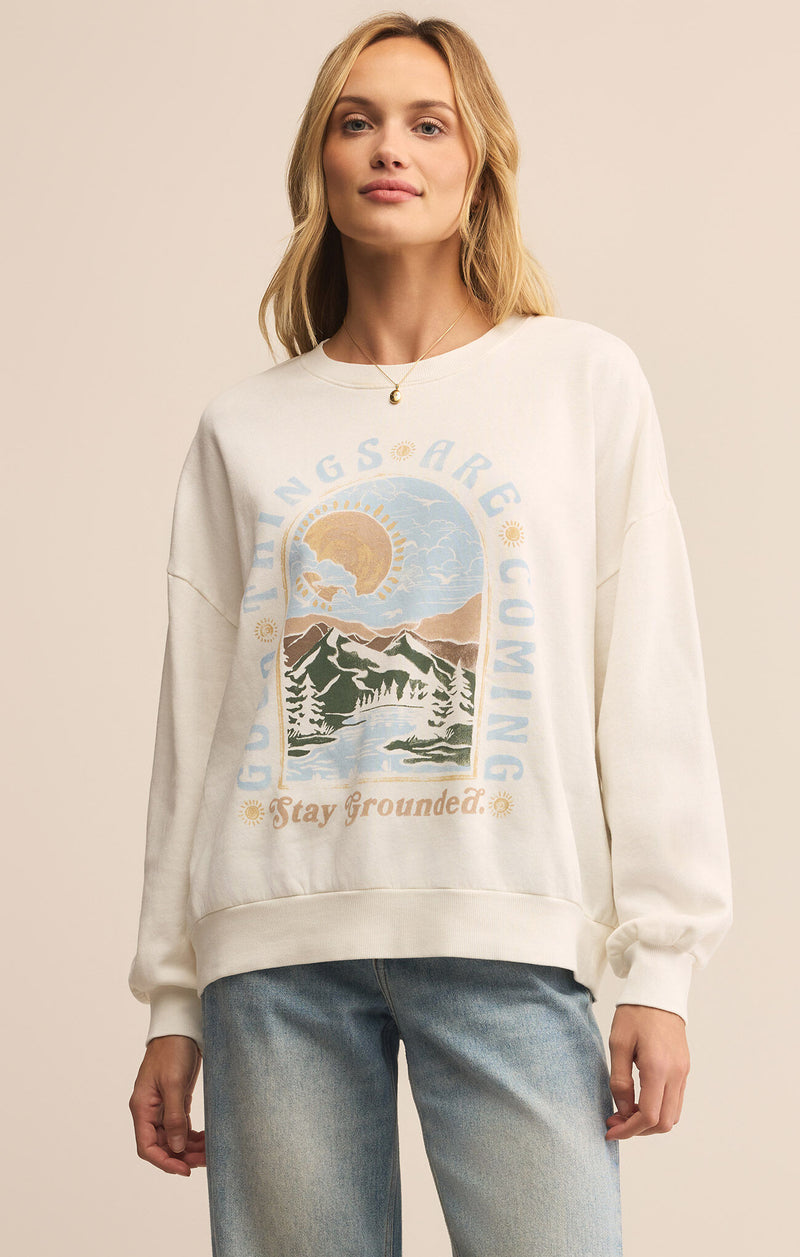 Grounded Sunday Sweatshirt, Sea Salt | Z Supply