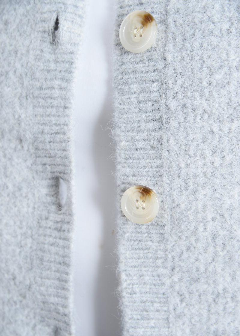 Lottie Stitch Detail Cardigan, Grey | RD Style