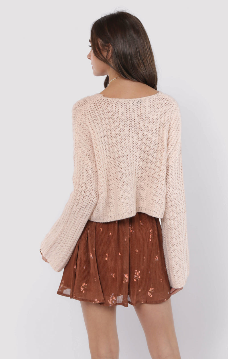 Last Dance Plisse Swing Mini Skirt, Brown Multi | Sadie & Sage