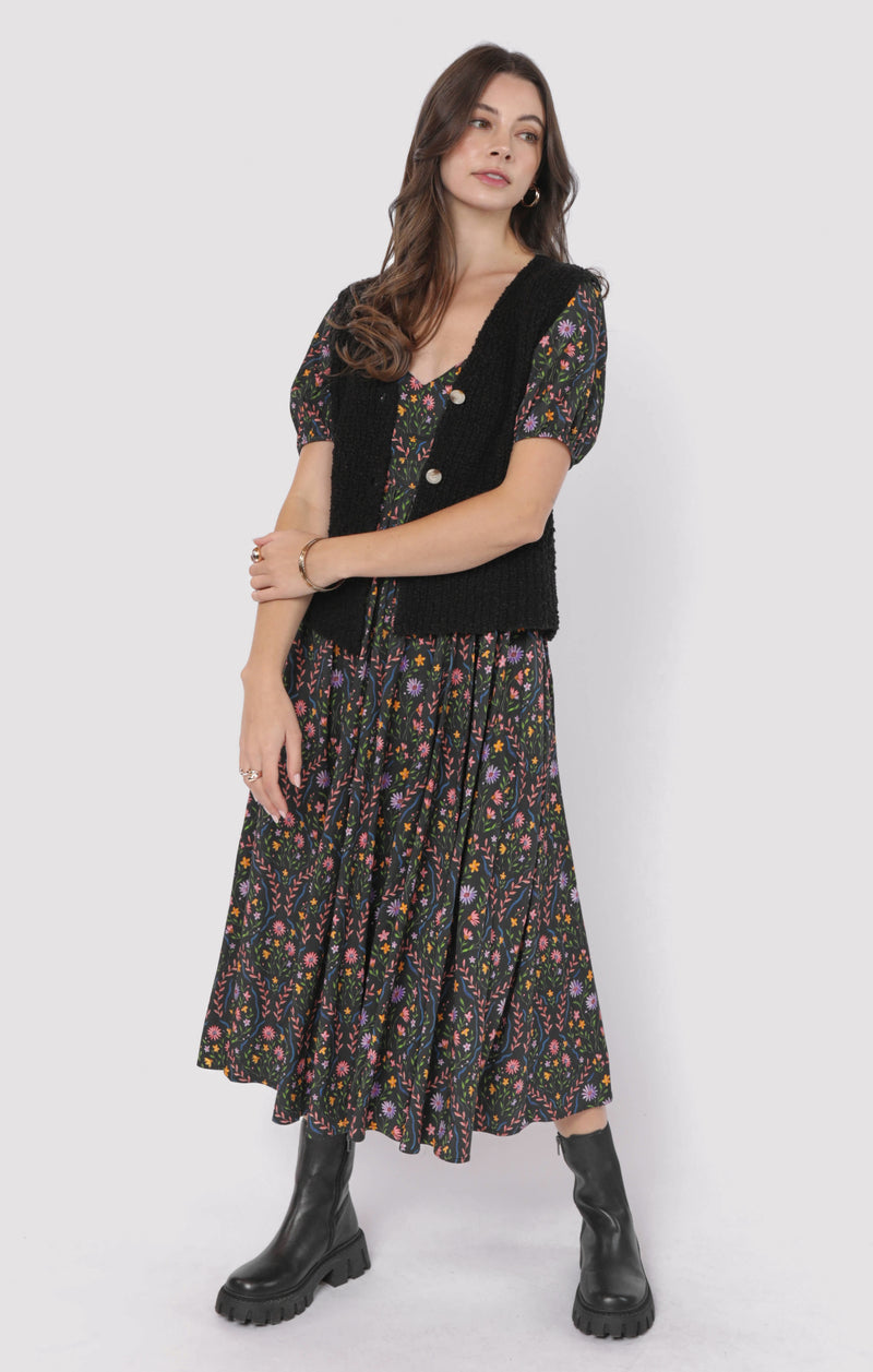 Arlo Cardi Vest, Black | Sadie & Sage