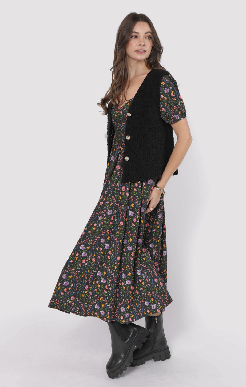 Arlo Cardi Vest, Black | Sadie & Sage