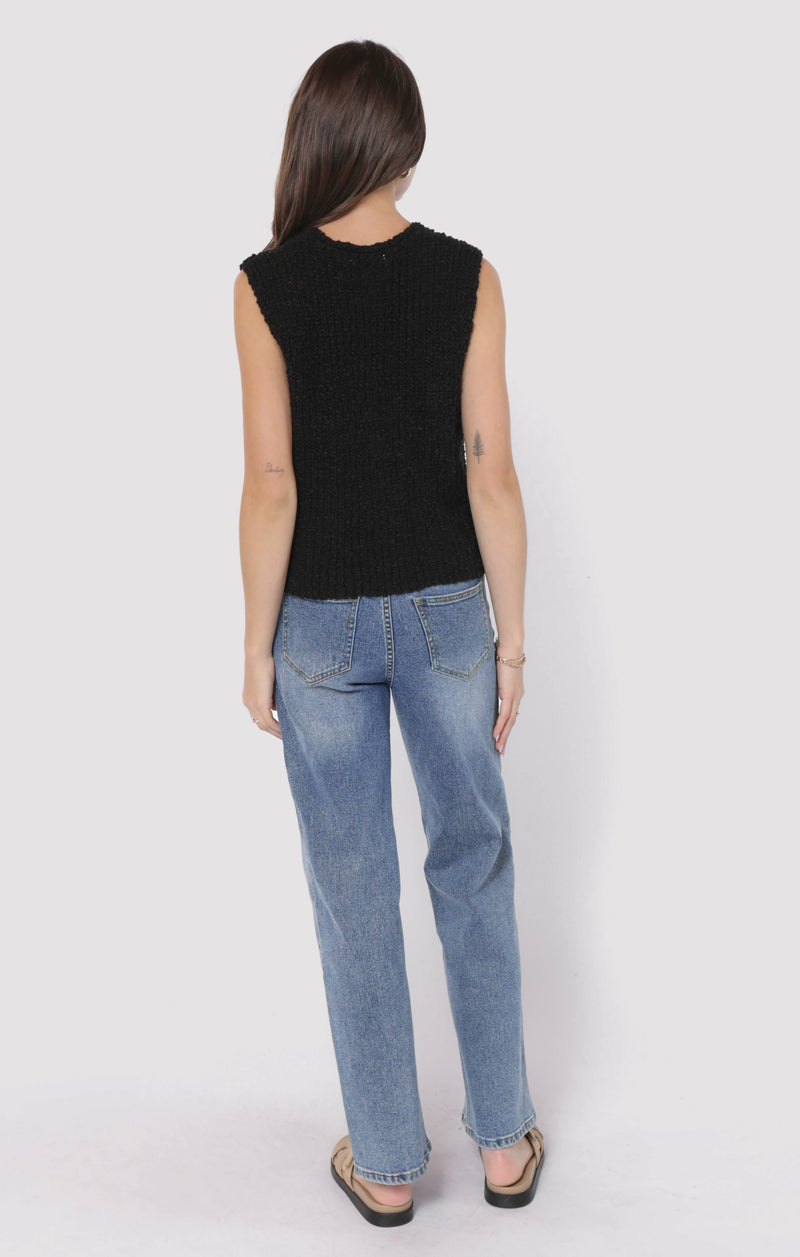 Arlo Cardi Vest, Black | Sadie & Sage