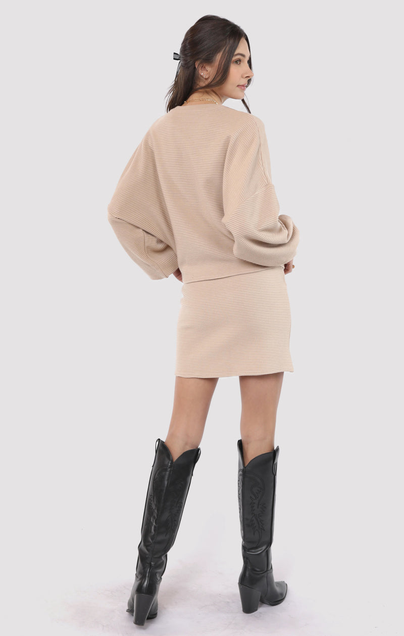 On a Stroll Knit Mini Skirt, Cream | Sadie & Sage