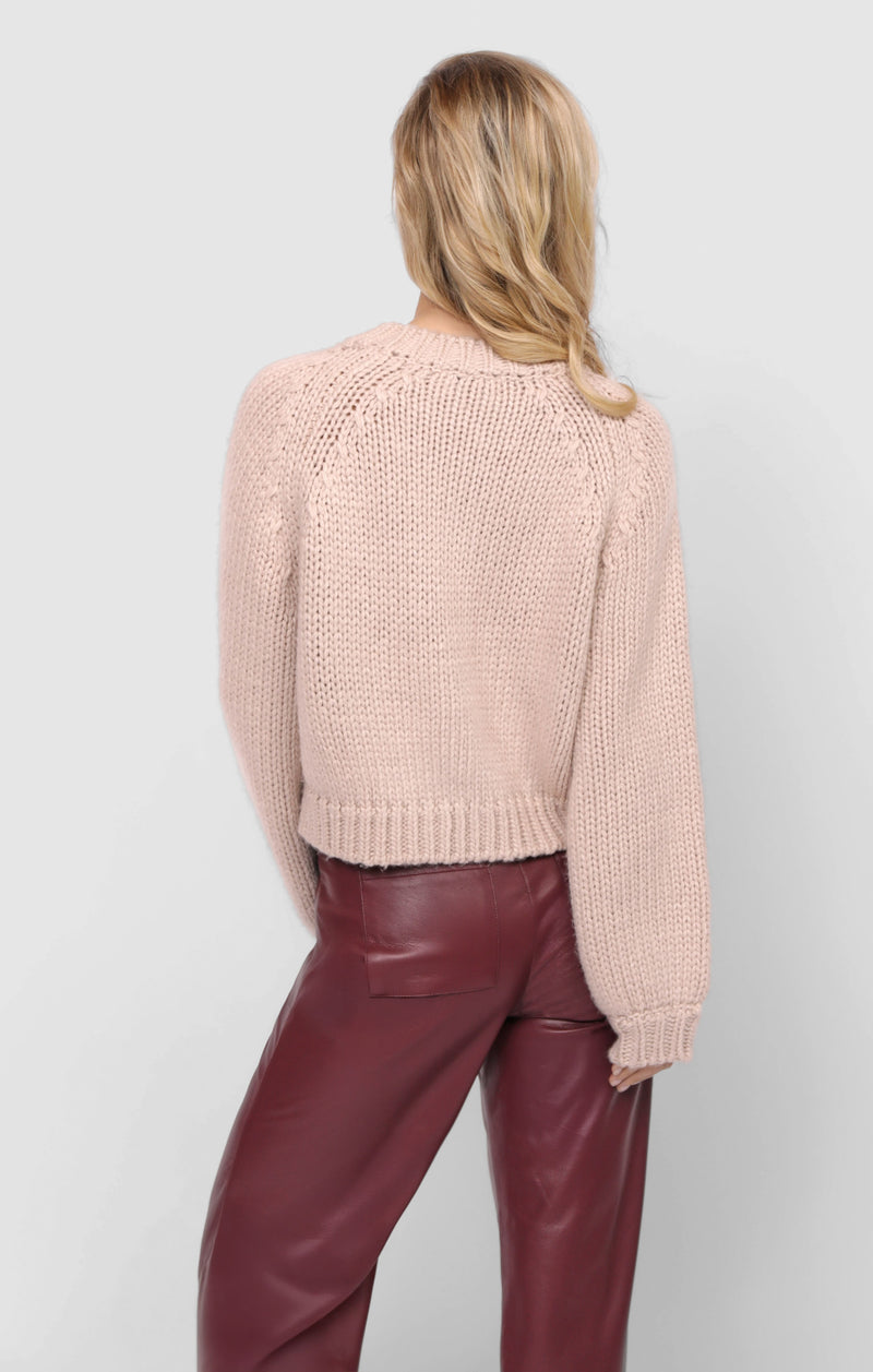 Dance More Buttoned Cardigan, Blush | Sadie & Sage