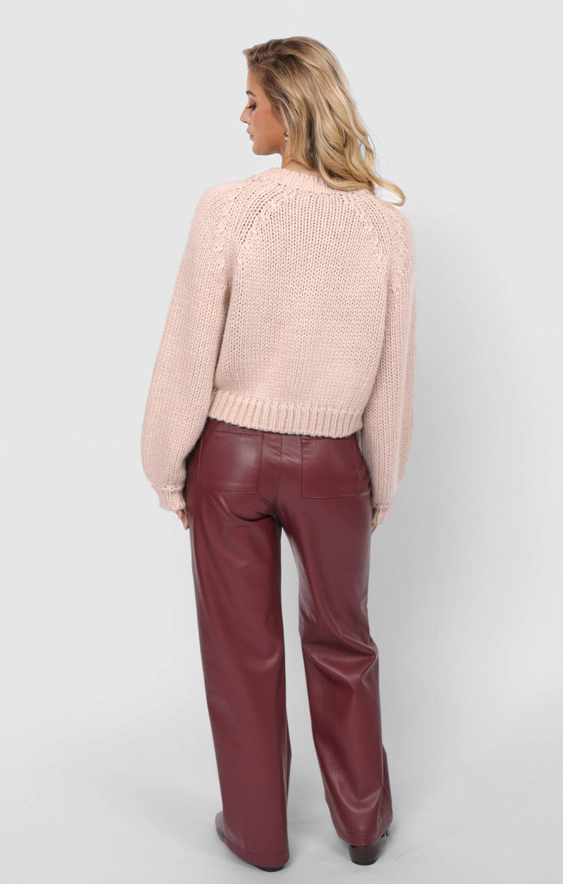 Dance More Buttoned Cardigan, Blush | Sadie & Sage