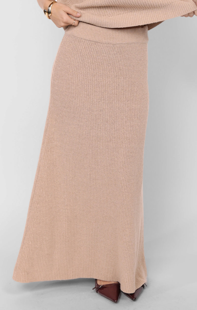 Crosby Sweater Midi Skirt, Cream | Sadie & Sage