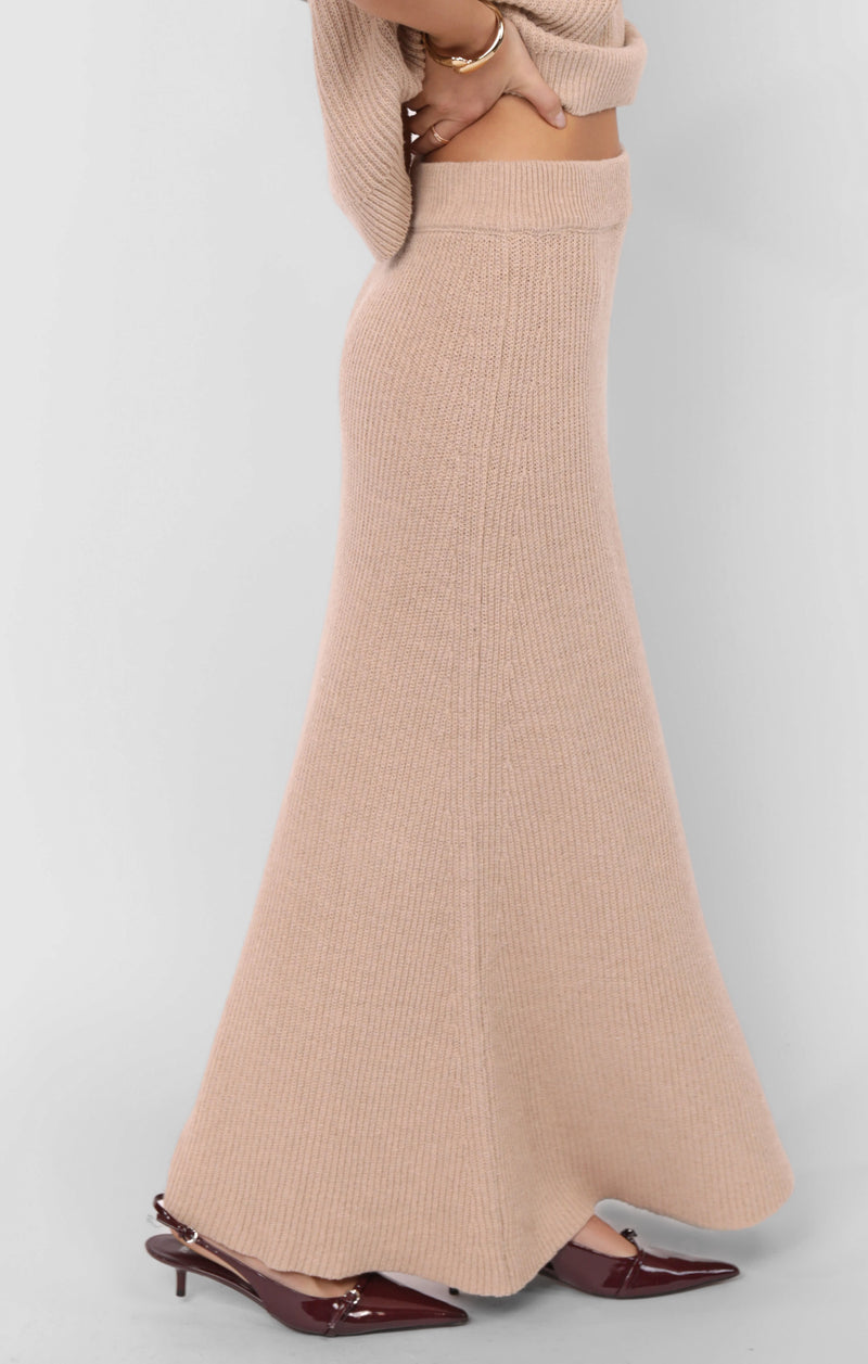 Crosby Sweater Midi Skirt, Cream | Sadie & Sage