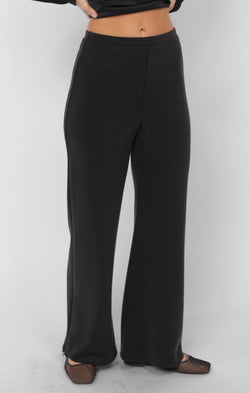 Hustle Knit Wide Leg Pants, Black | Sadie & Sage