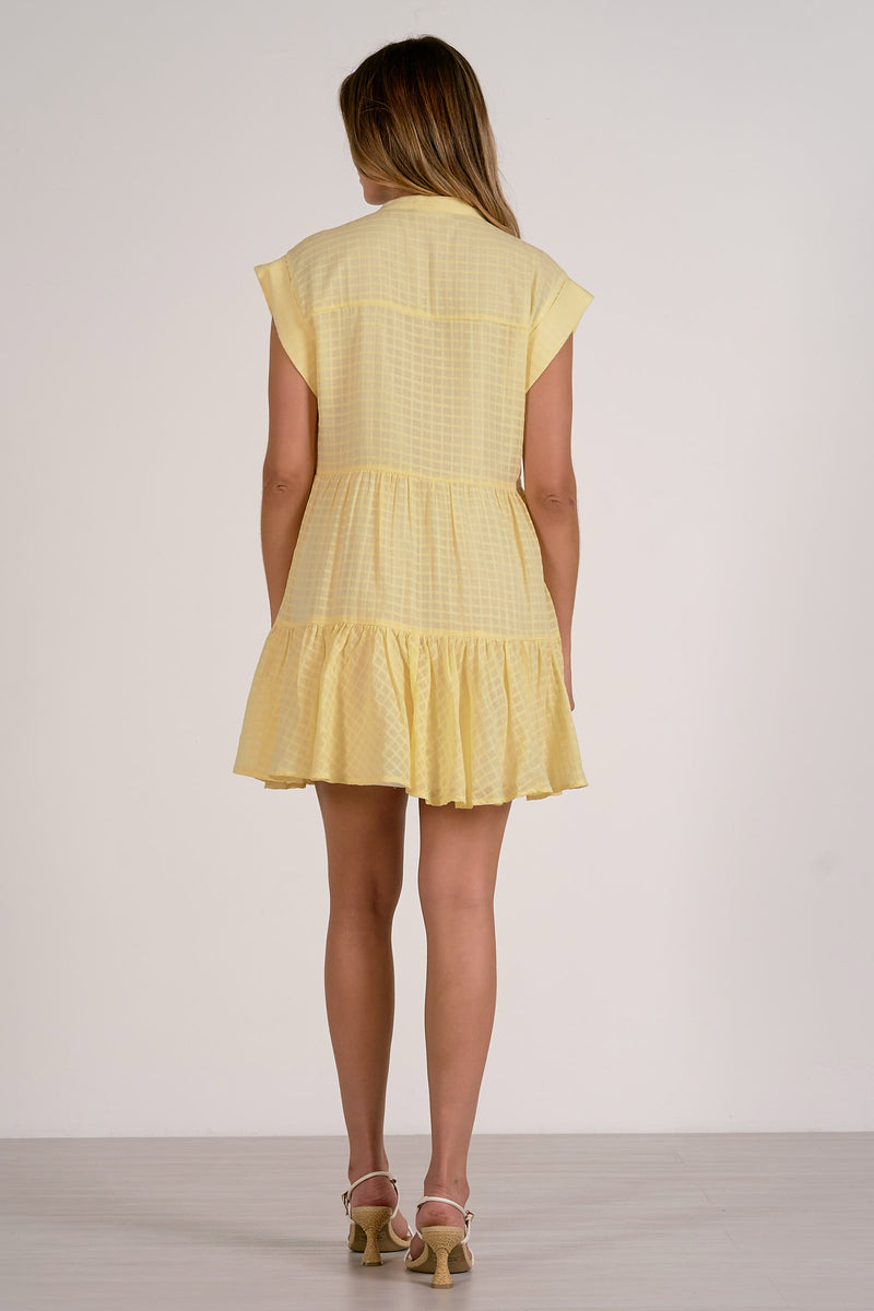 Selma Tiered Mini Dress, Yellow Selma Tiered Mini Dress, Yellow