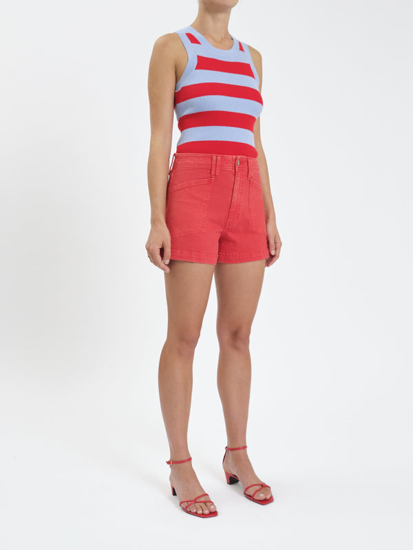 Valley Girl High Rise Shorts, Cherry | Daze