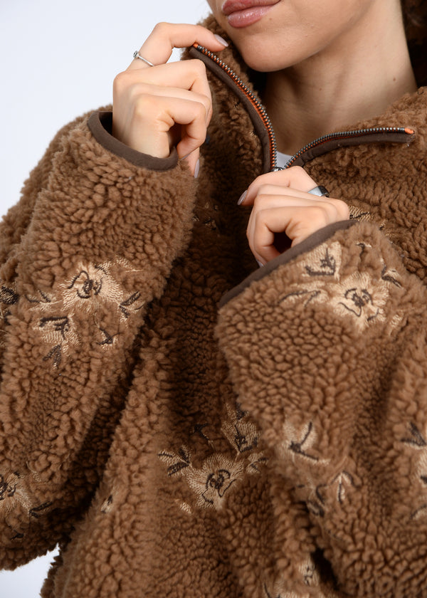 Poppy Anorak Jacket, Caramel Beige | RD Style