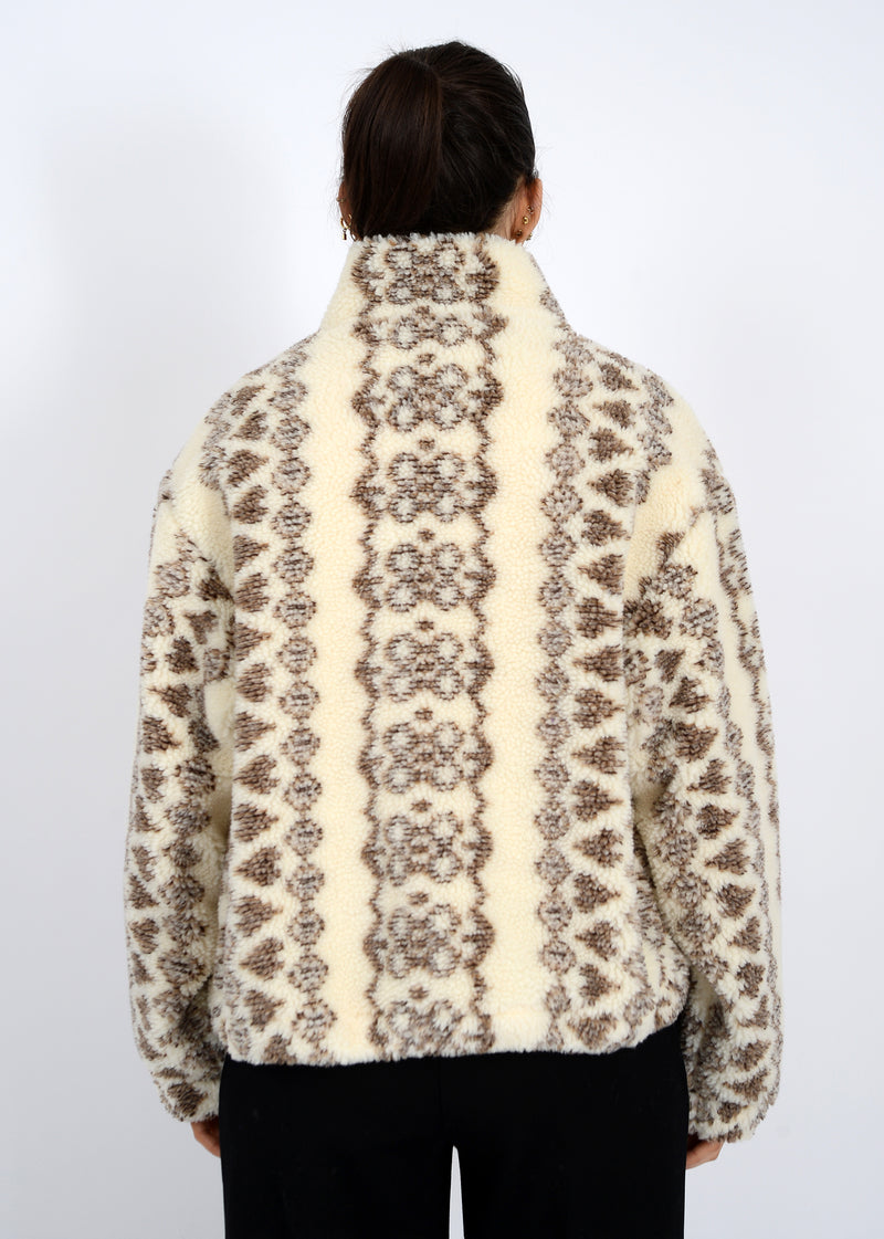 Whistler Sherpa Zip Front Jacket, Brown | RD Style
