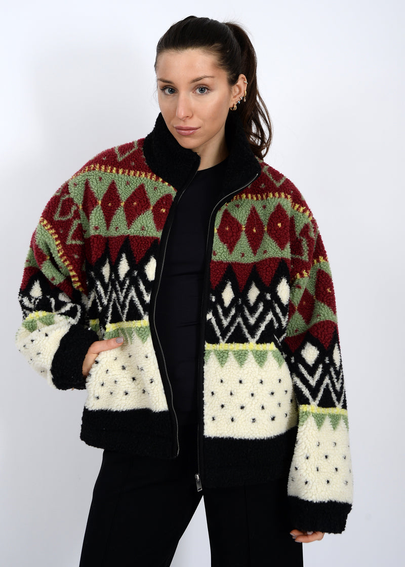 Whistler Sherpa Front Zip Jacket, Black | RD Style