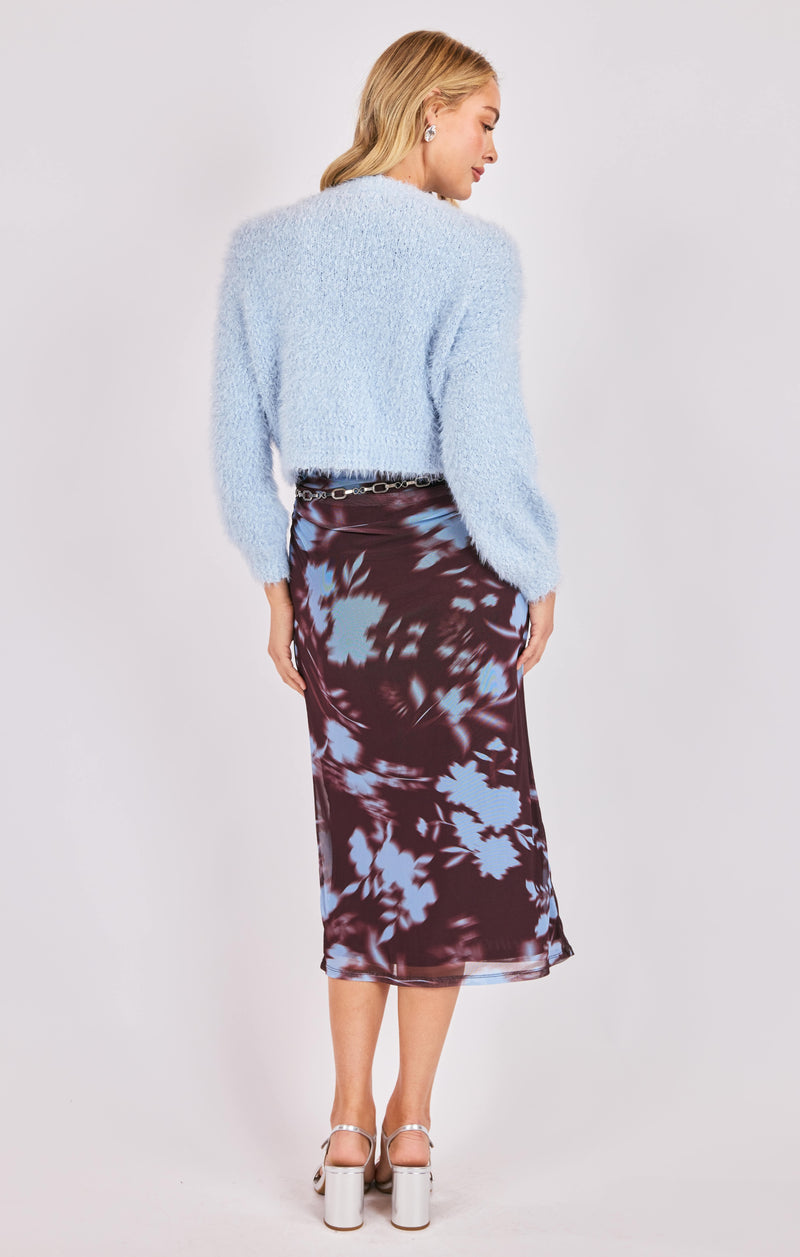 Electric Pulse Fuzzy Sweater, Sky | Sadie & Sage