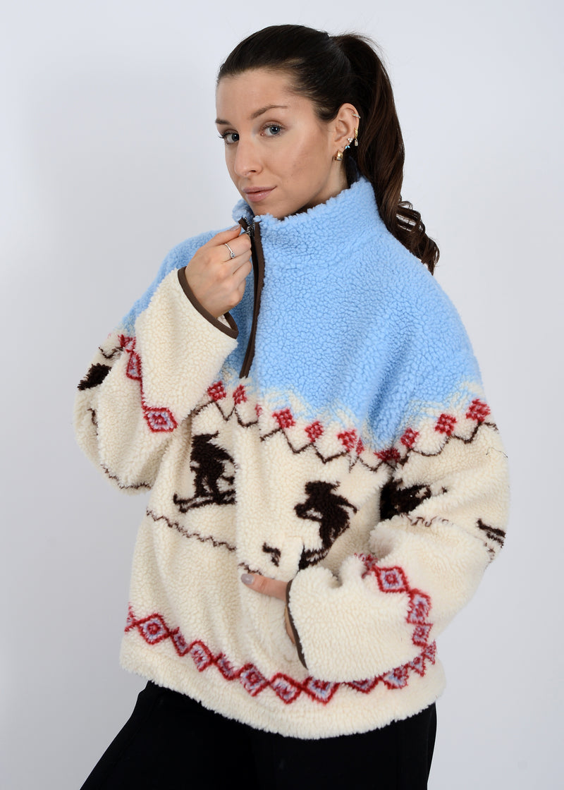 Alpine Sherpa Half Zip Jacket, Mu Skier | RD Style