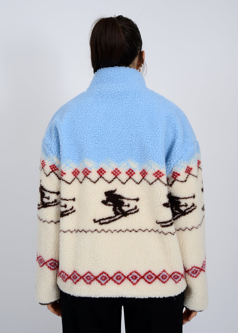 Alpine Sherpa Half Zip Jacket, Mu Skier | RD Style
