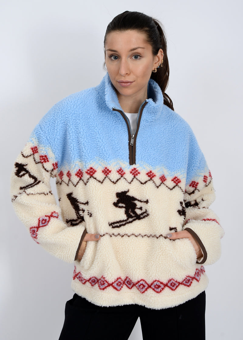 Alpine Sherpa Half Zip Jacket, Mu Skier | RD Style