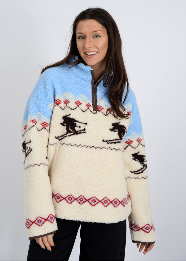 Alpine Sherpa Half Zip Jacket, Mu Skier | RD Style