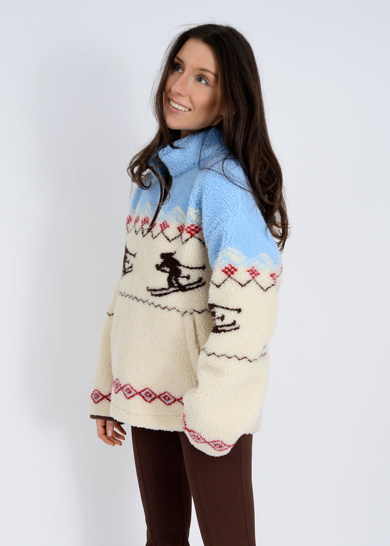 Alpine Sherpa Half Zip Jacket, Mu Skier | RD Style