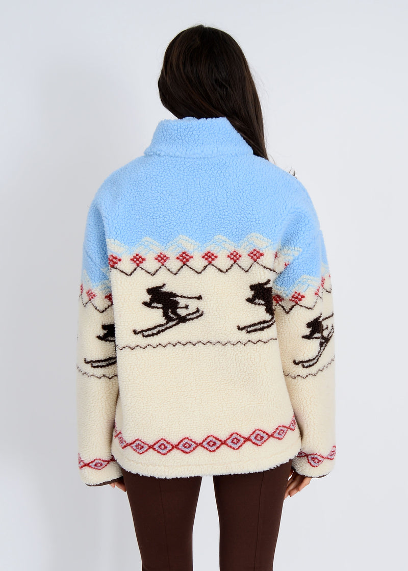 Alpine Sherpa Half Zip Jacket, Mu Skier | RD Style