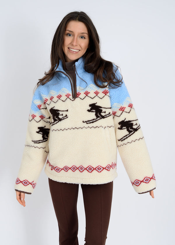 Alpine Sherpa Half Zip Jacket, Mu Skier | RD Style