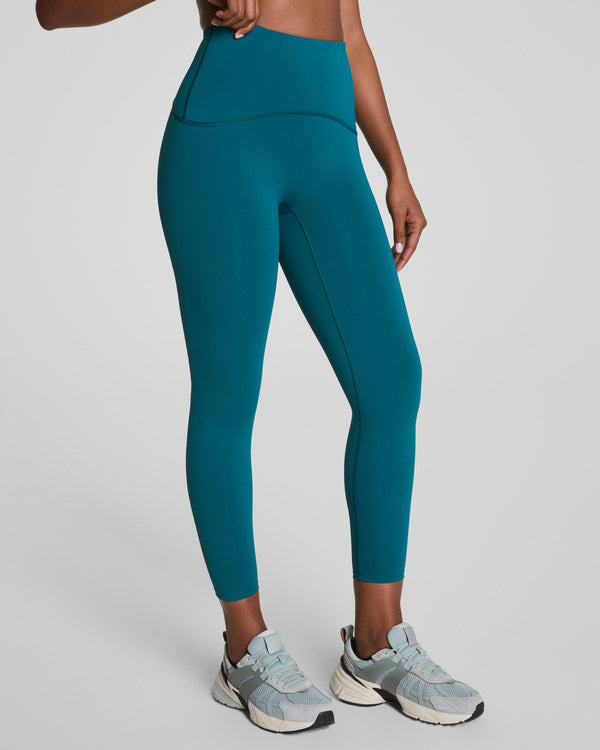 Secret Sweat 7/8 Leggings, Light Emerald Bay | SPANX