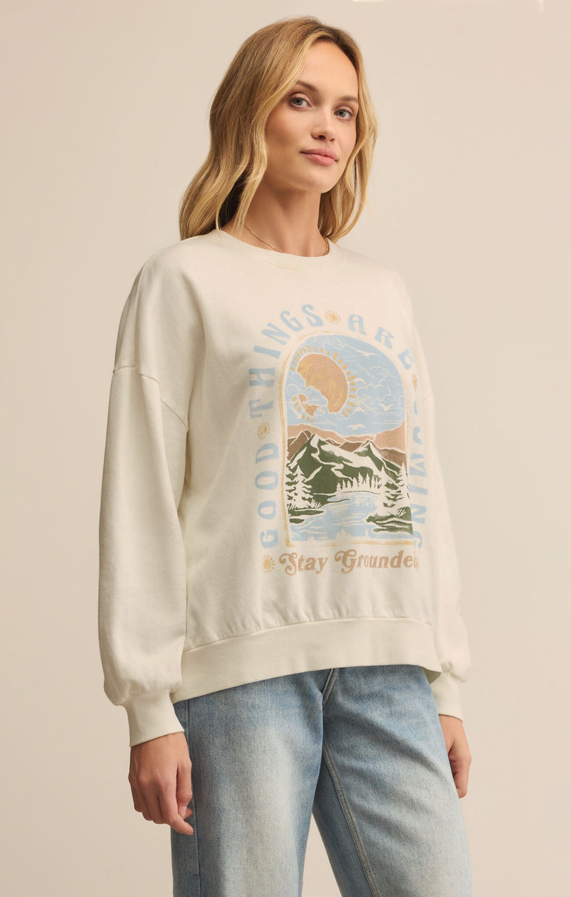 Grounded Sunday Sweatshirt, Sea Salt | Z Supply