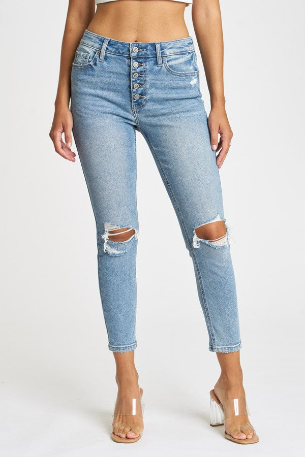 Clara High Rise Skinny Jeans, Got The Blues