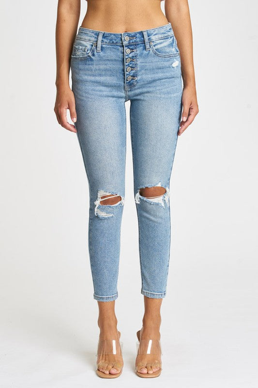 Clara High Rise Skinny Jeans, Got The Blues