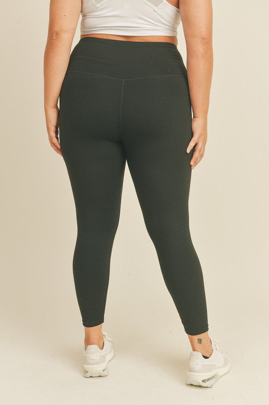 Hyker High Rise Leggings, Black | Plus Size
