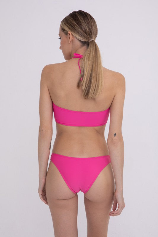 Hamptons Bandeau Bikini Top, Pink