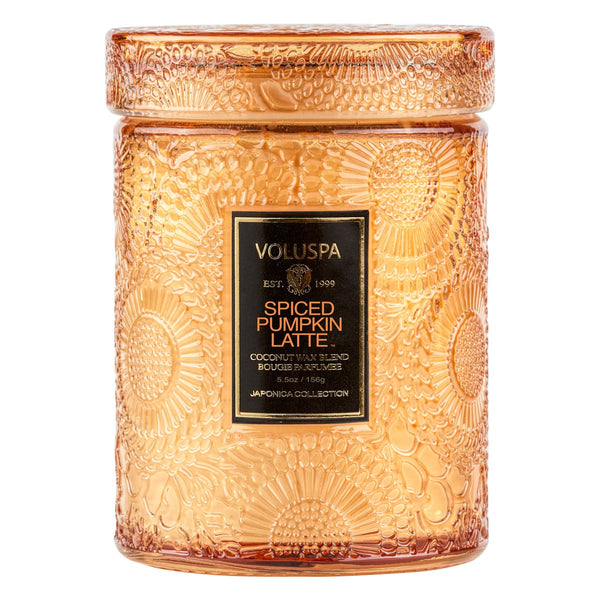 Small Glass Jar Candle, Spiced Pumpkin Latte | Voluspa