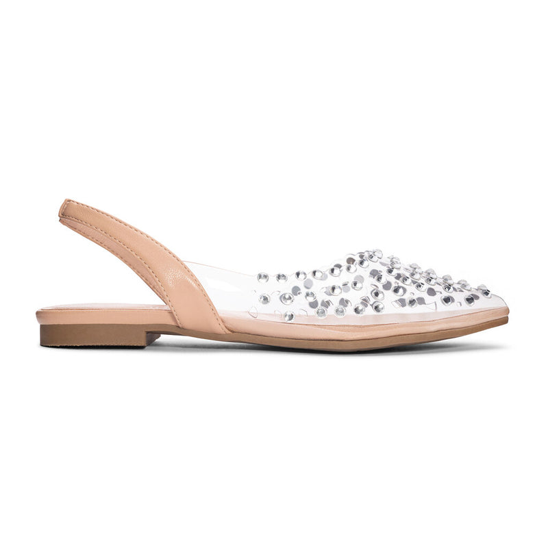 Lolla Rhinestone Flats, Nude  | Chinese Laundry